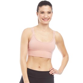 Image of Reebok Womens Studio Nature X Seamless Bra Chalk Pink