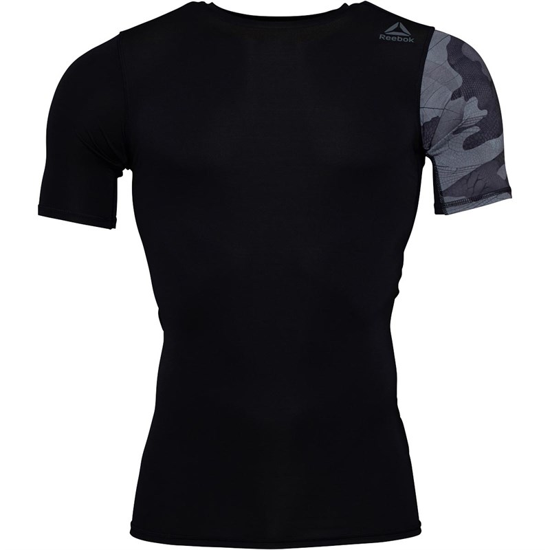 Buy Reebok Mens ACTIVChill Graphic Compression TShirt Black