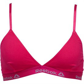 Image of Reebok Womens Violet Sports Bra Top Twisted Pink