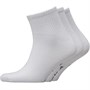 Reebok Mens Three Pack Essentials Training Quarter Socks White