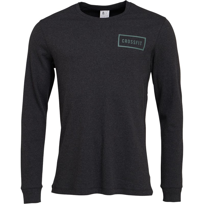 Buy Reebok Mens CrossFit Long Sleeve Thermal Top Black
