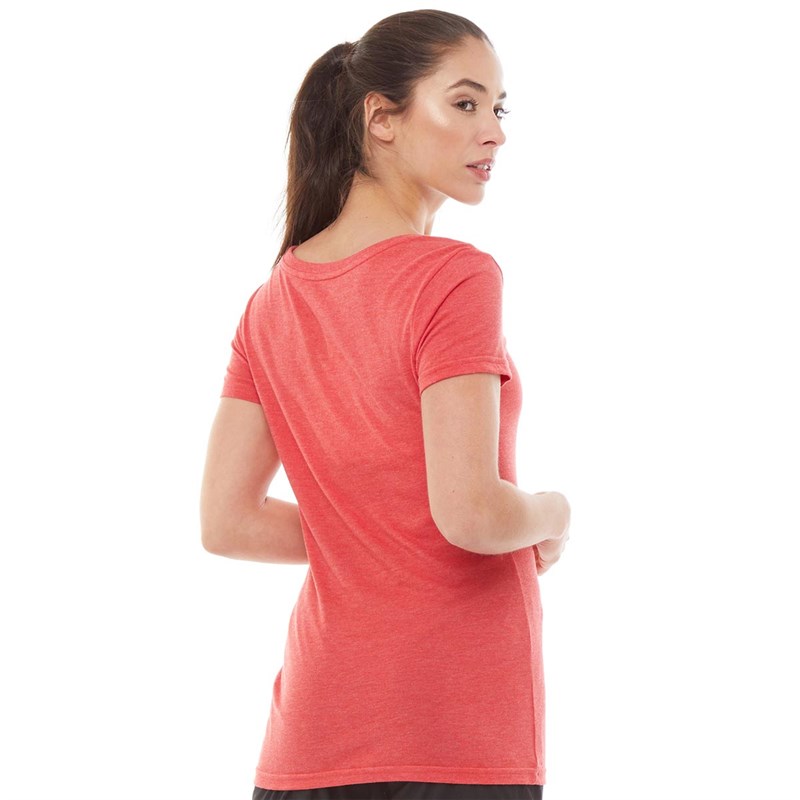 reebok t shirt femme rouge