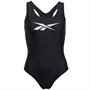 Reebok Womens Rose One Piece Swimsuit Black