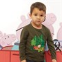 Regatta Infant Peppa Pig Long Sleeve Graphic T-Shirt Dark Khaki