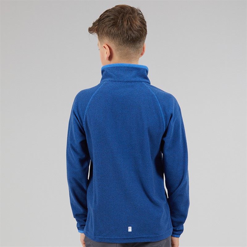 Regatta Boys Loco 1/2 Zip Fleece Olympian Blue/Nebulas Blue