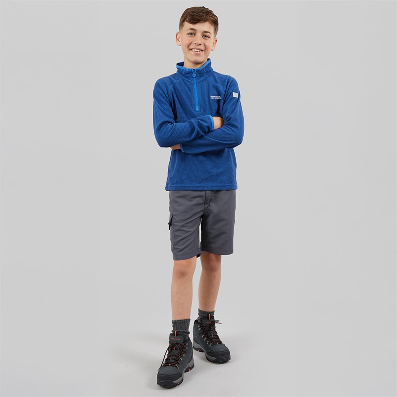 Regatta Boys Loco 1/2 Zip Fleece Olympian Blue/Nebulas Blue