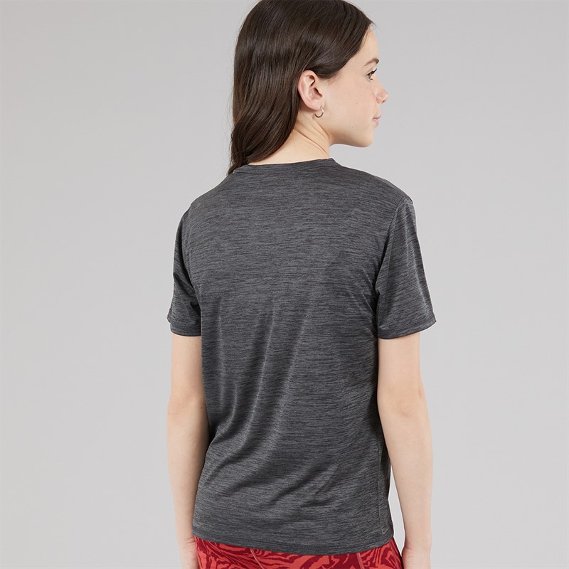 Regatta Girls Alvardo Graphic T-Shirt Seal Grey Marl Sealgreymarl