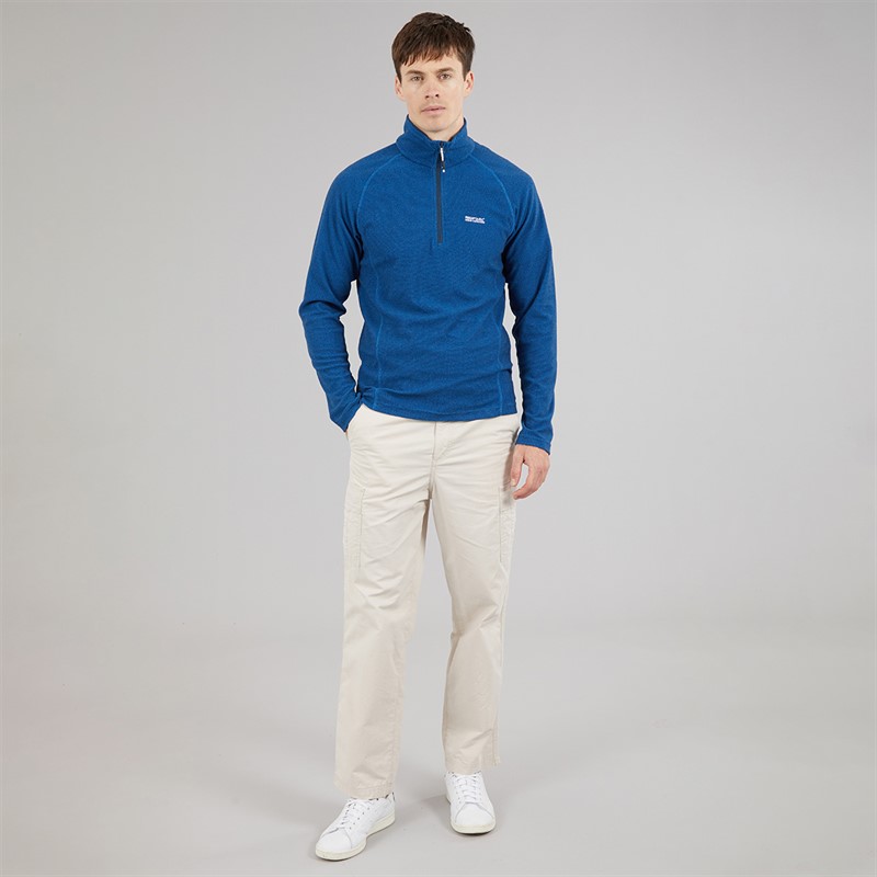 Regatta Mens Montes 1/2 Zip Fleece Snorkel Blue/Navy