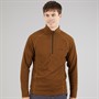 Regatta Mens Montes 1/2 Zip Fleece Pumpkin Spice/Black