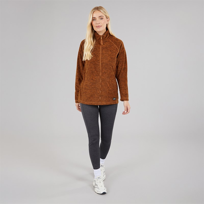 Regatta Womens Mayse Full Zip Fleece Jacket Glazed Ginger