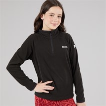Regatta Girls Loco 1/2 Zip Fleece Black