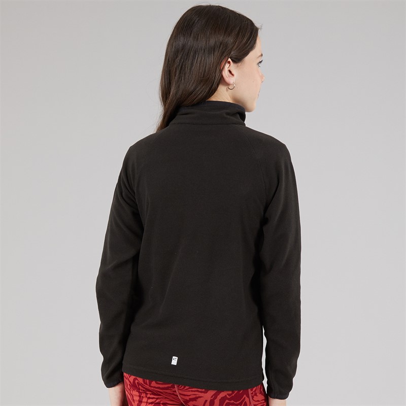 Regatta Girls Loco 1/2 Zip Fleece Black