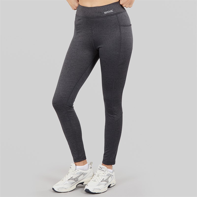 Regatta Womens Holeen Winter Leggings Seal Grey Marl Sealgreymarl