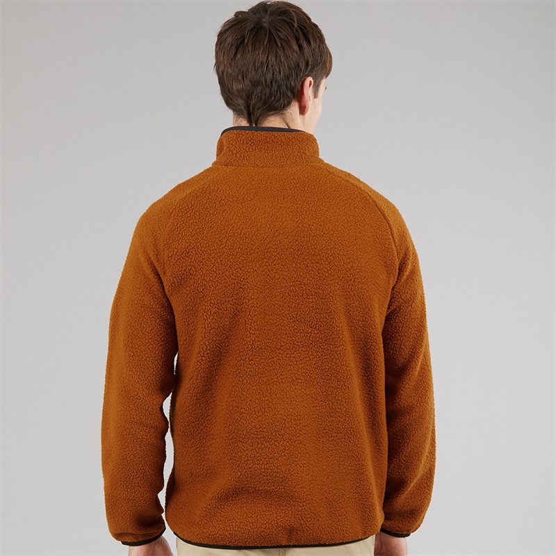 Regatta Mens Frankie Borge 1/2 Zip Fleece Jacket Glazed Ginger