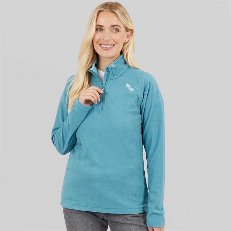 Regatta Womens Montes 1/2 Zip Fleece Storm Blue