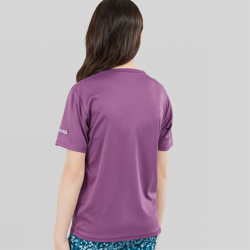 Regatta Girls Alvardo Graphic T-Shirt Sunset Purple
