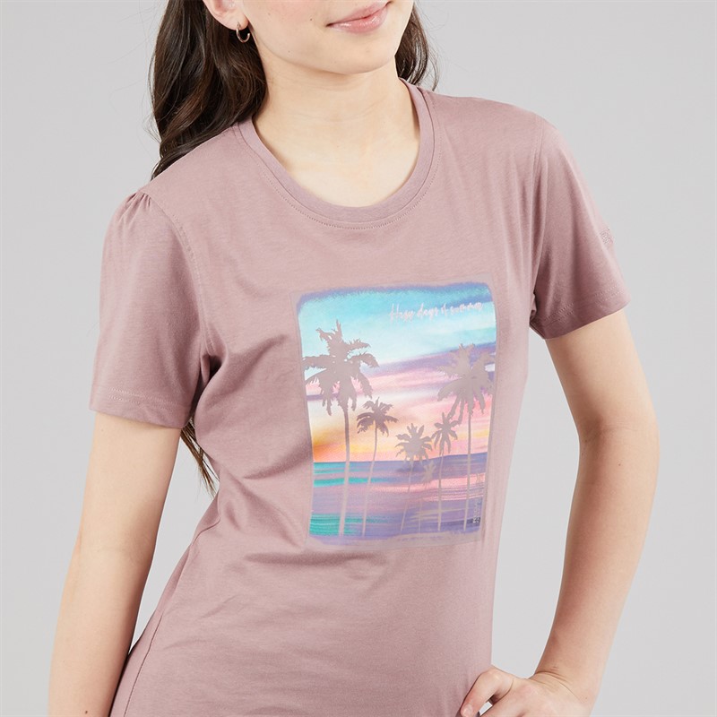 Regatta Girls Bosley Graphic T-Shirt Heather