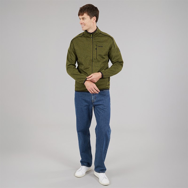 Regatta Mens Kames Full Zip Fleece Jacket Nephrite Green