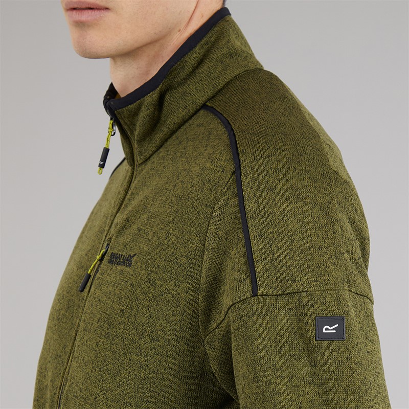 Regatta Mens Kames Full Zip Fleece Jacket Nephrite Green