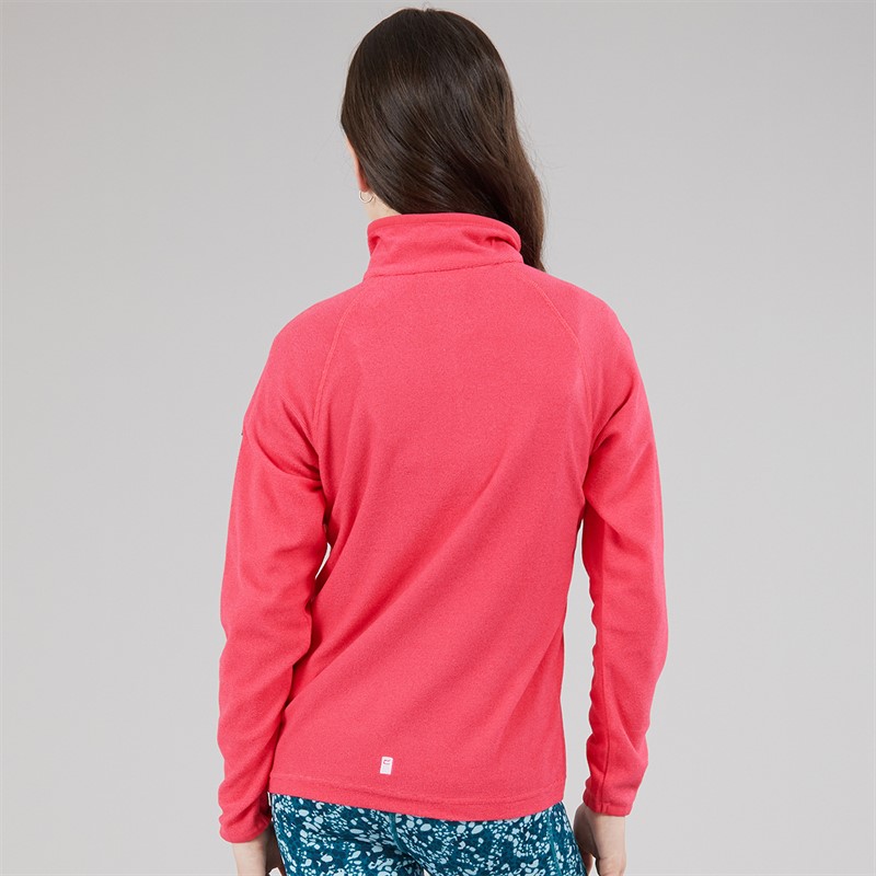 Regatta Girls Loco 1/2 Zip Fleece Pop/Raspberry Ripple