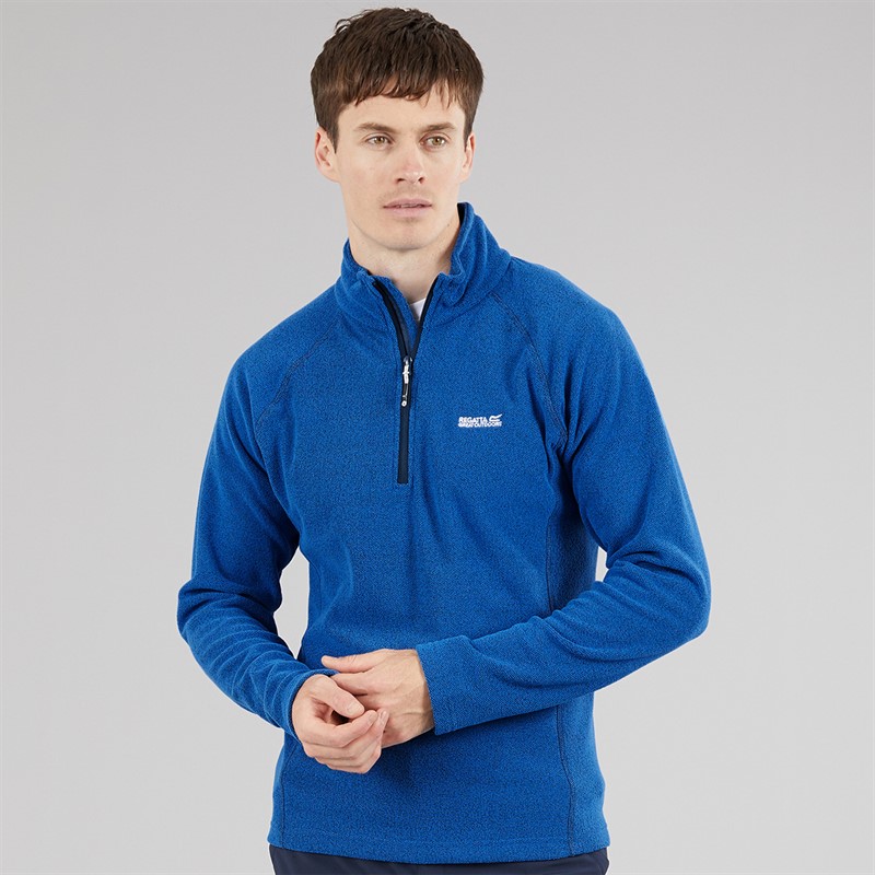 Regatta Mens Kenger 1/2 Zip Fleece Snorkel Blue