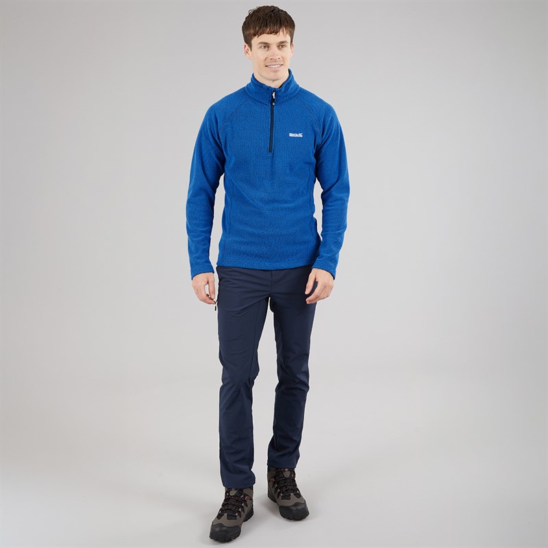 Regatta Mens Kenger 1/2 Zip Fleece Snorkel Blue