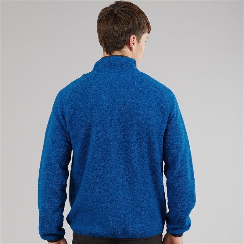 Regatta Mens Frankie Borge 1/2 Zip Fleece Jacket Snorkel Blue