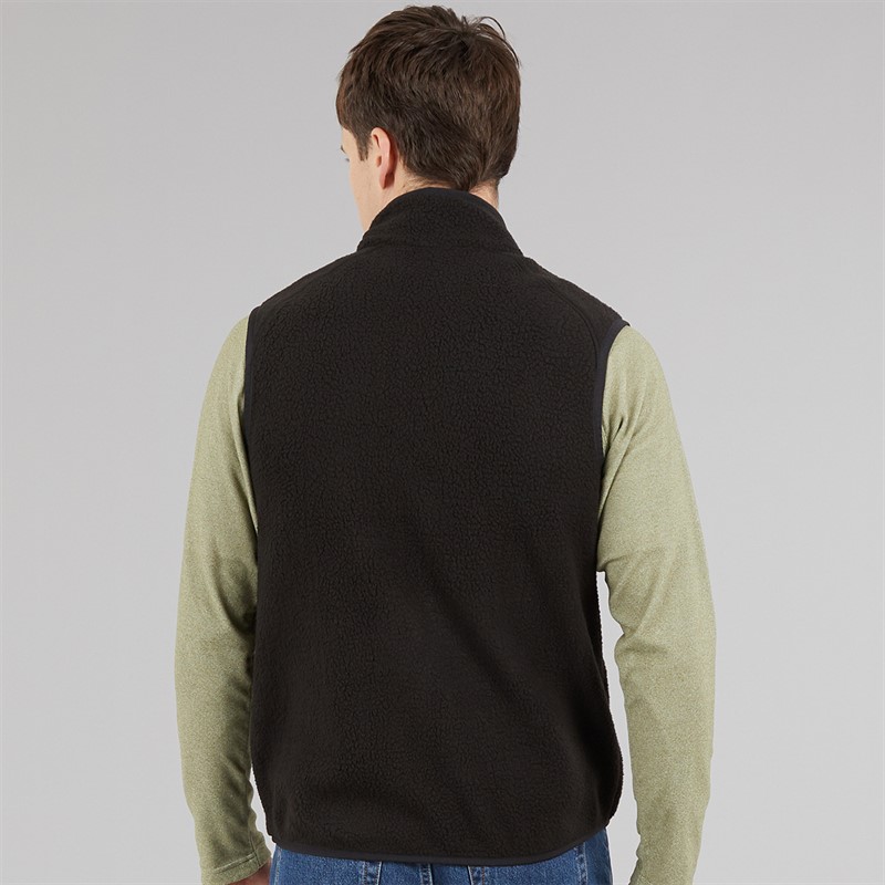 Regatta Mens Frankie Borg Fleece Gilet Black