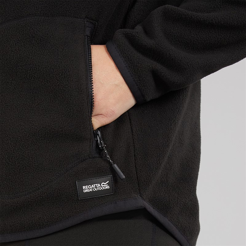 Regatta Womens 1/2 Zip Fleece Black