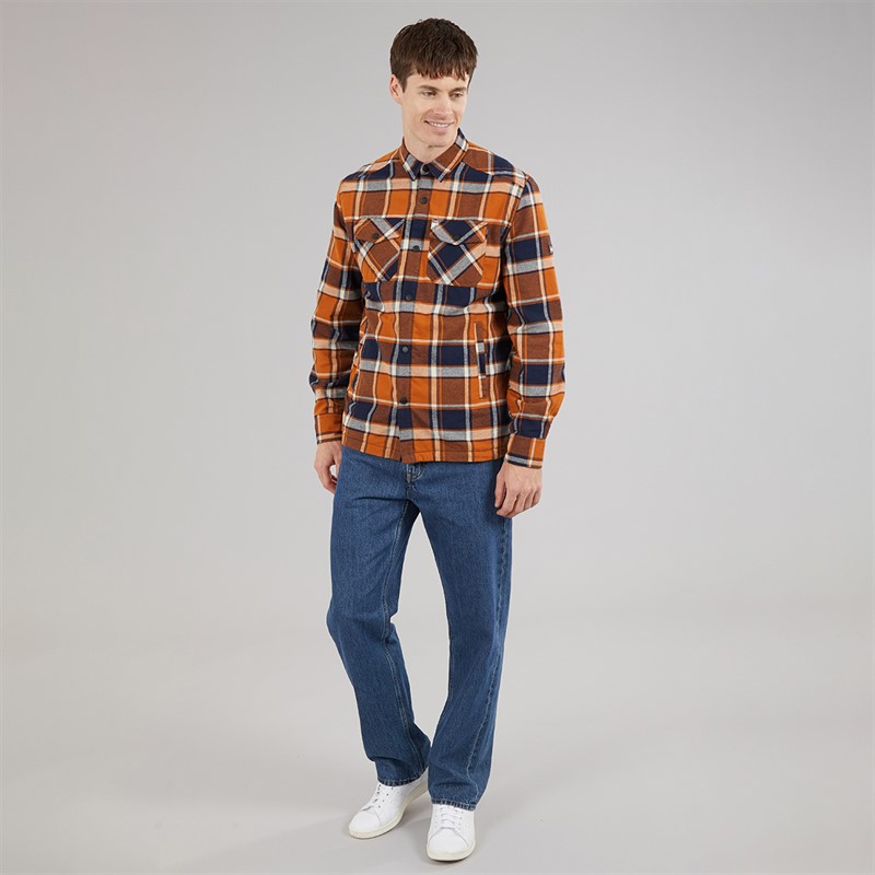 Regatta Mens Spennith Overshirt Glazed Ginger/Navy