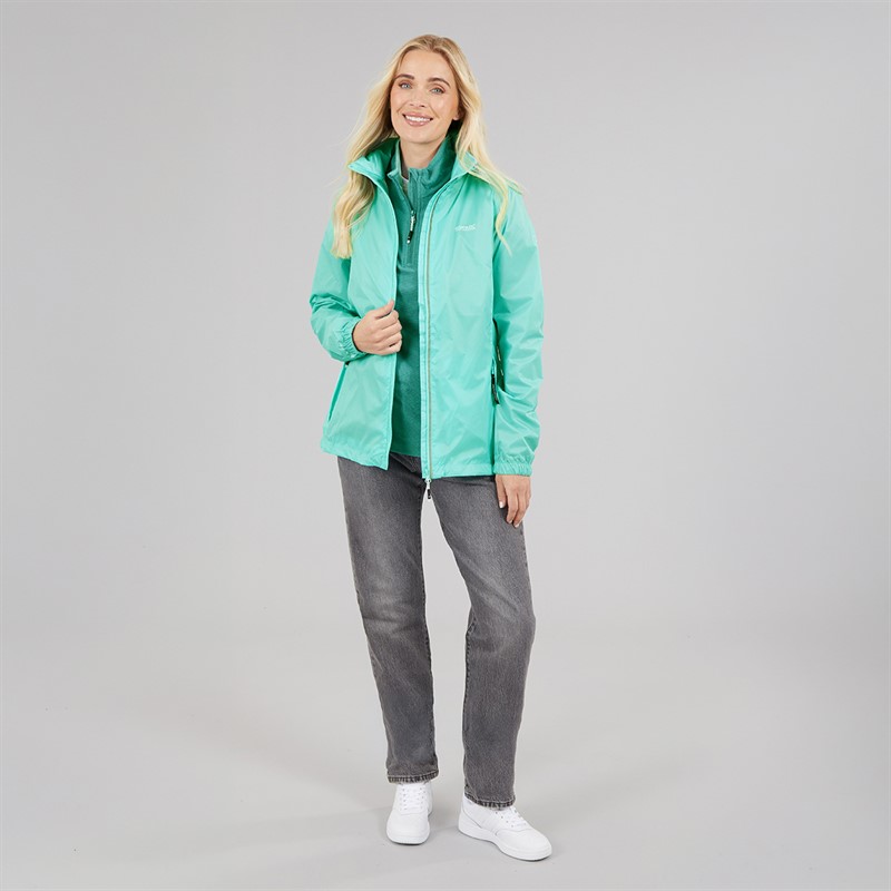 Regatta Womens Corinne Waterproof Packaway Jacket Aruba Blue