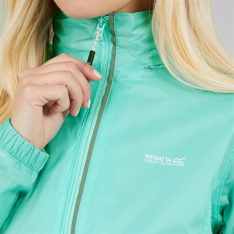 Regatta Womens Corinne Waterproof Packaway Jacket Aruba Blue