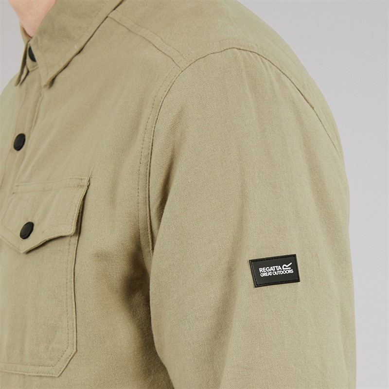 Regatta Mens Spennith Overshirt Golden Sand