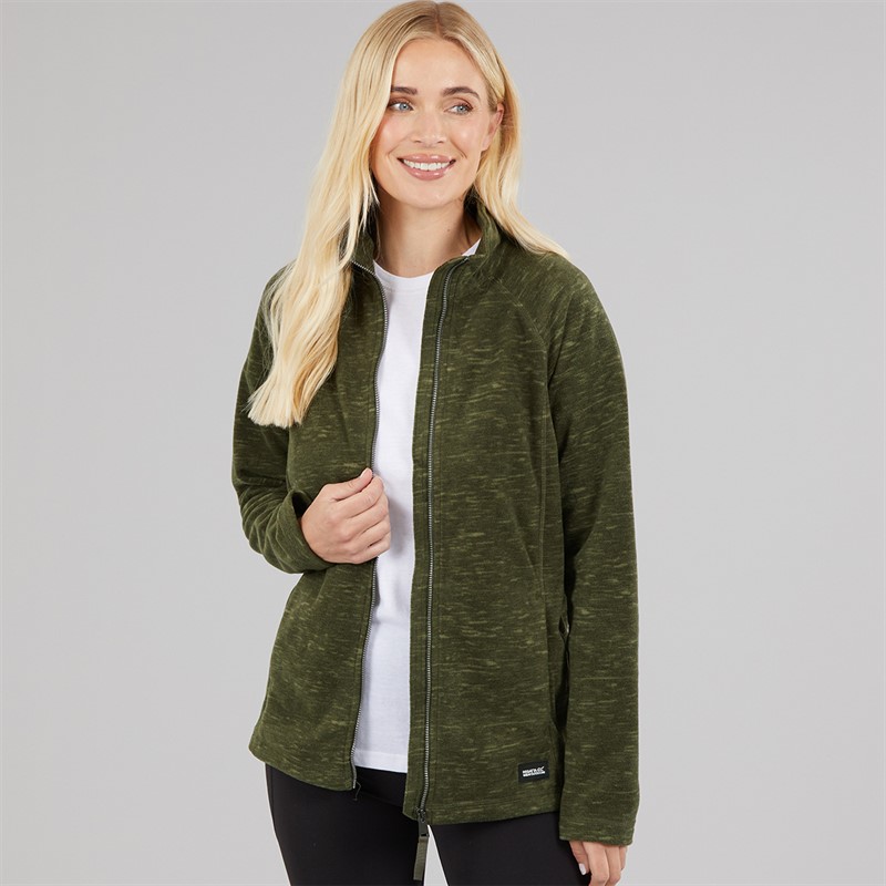 Regatta Womens Mayse Full Zip Fleece Jacket Dark Khaki