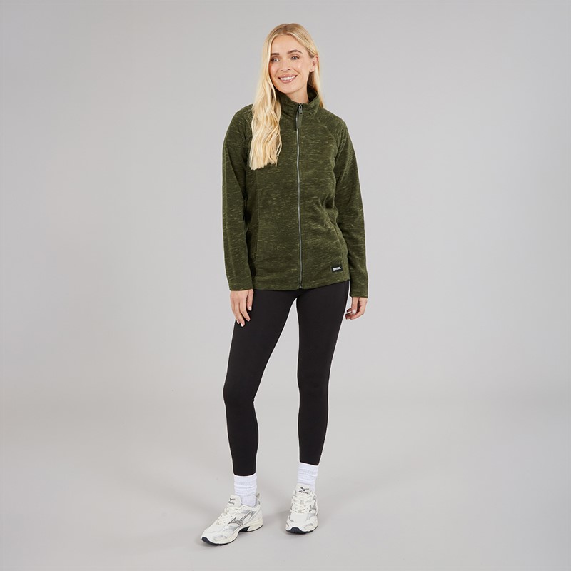 Regatta Womens Mayse Full Zip Fleece Jacket Dark Khaki