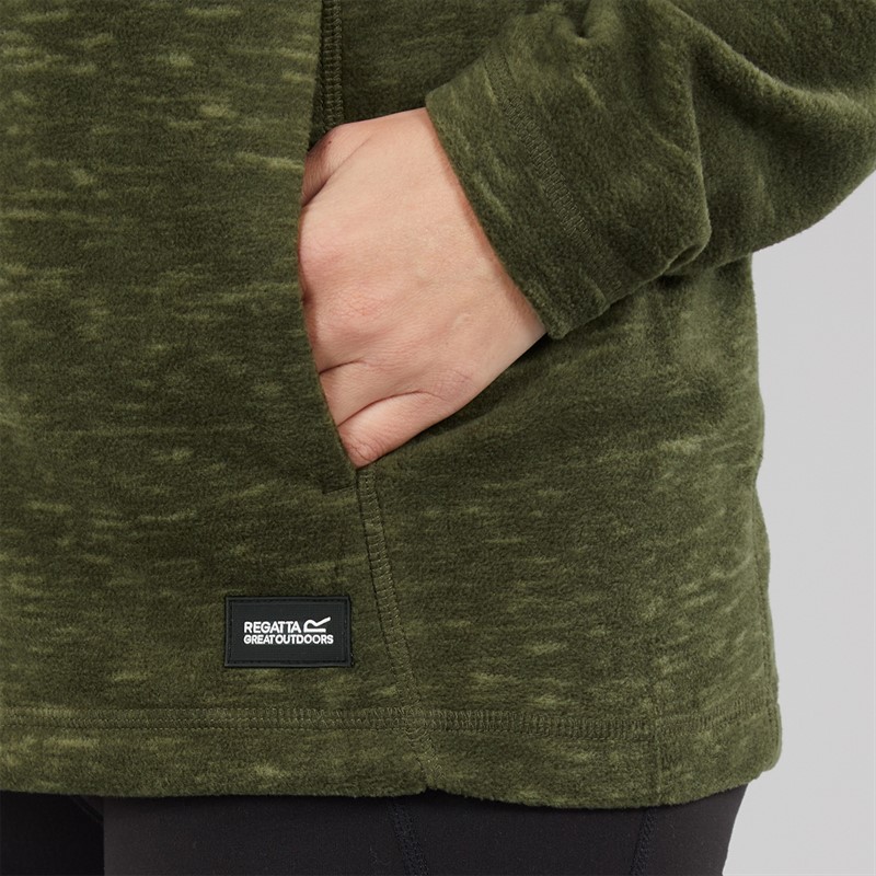 Regatta Womens Mayse Full Zip Fleece Jacket Dark Khaki