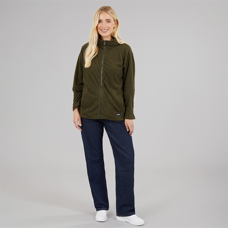 Regatta Womens Heidy Full Zip Fleece Jacket Dark Khaki