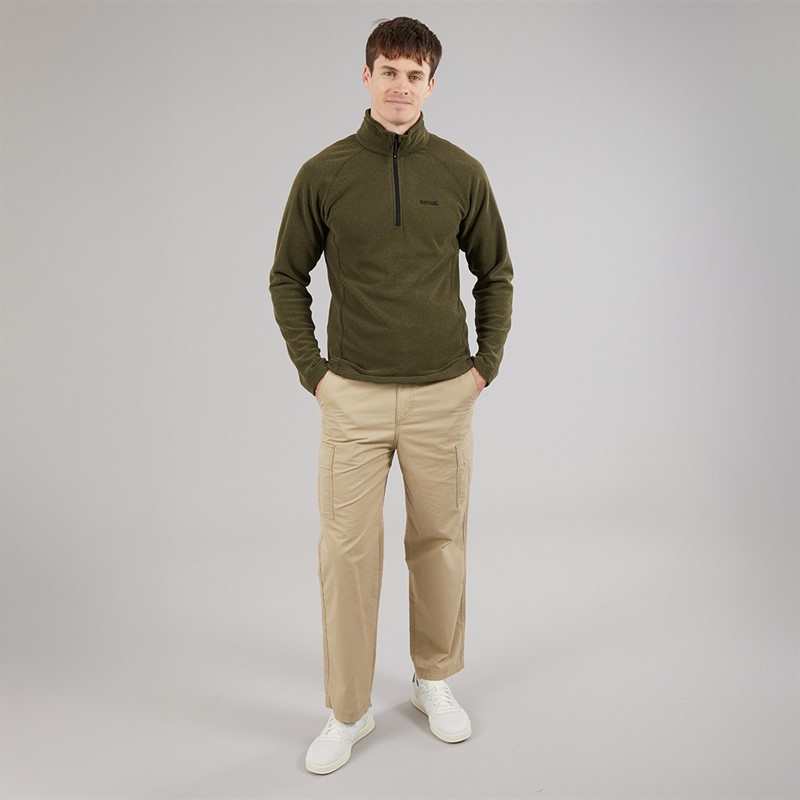 Regatta Mens Kenger 1/2 Zip Fleece Olive Night