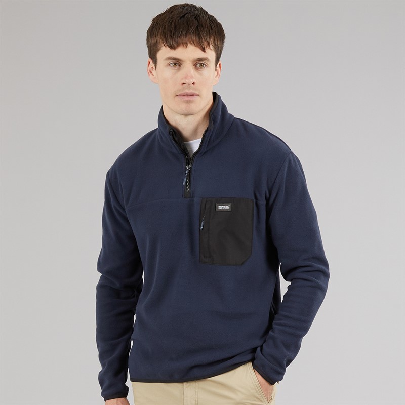 Regatta Mens Frankie 1/2 Zip Fleece Navy