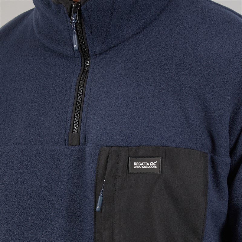 Regatta Mens Frankie 1/2 Zip Fleece Navy