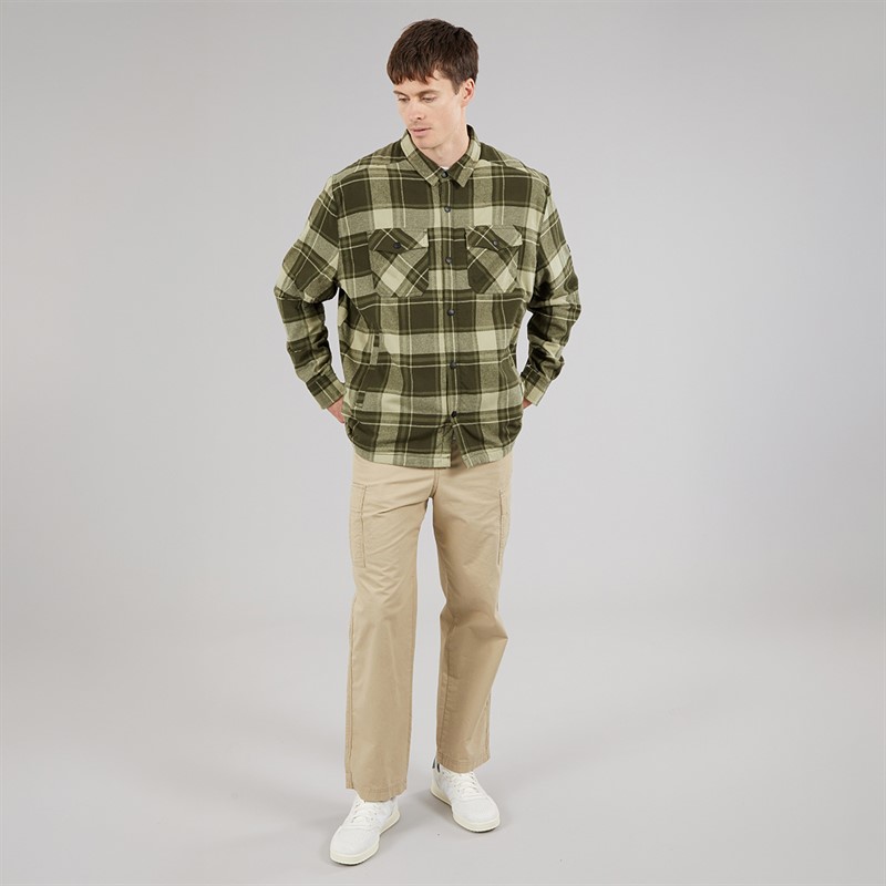 Regatta Mens Spennith Overshirt Dark Khaki/Black