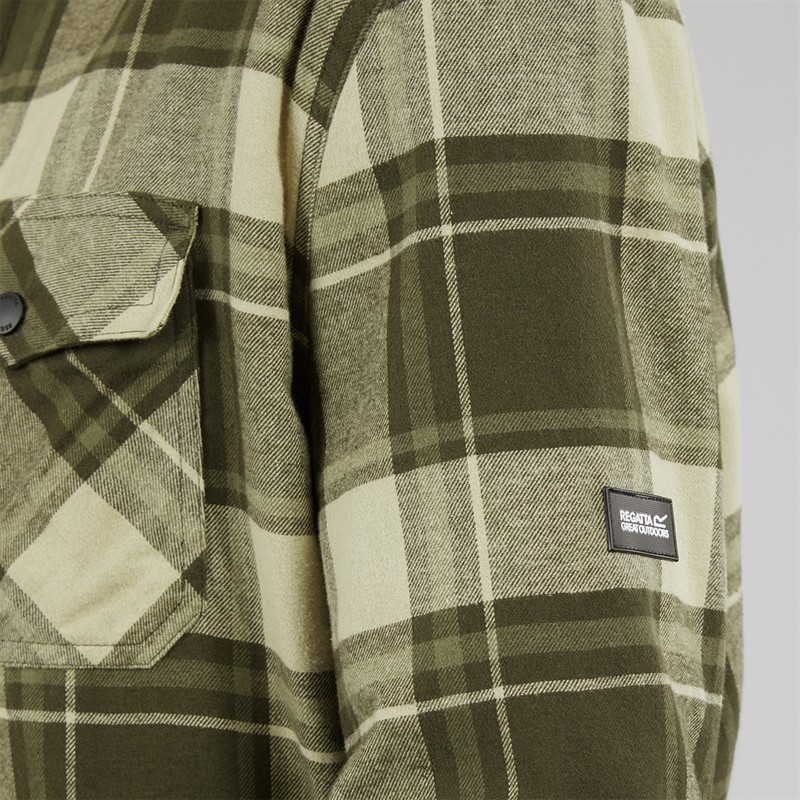 Regatta Mens Spennith Overshirt Dark Khaki/Black