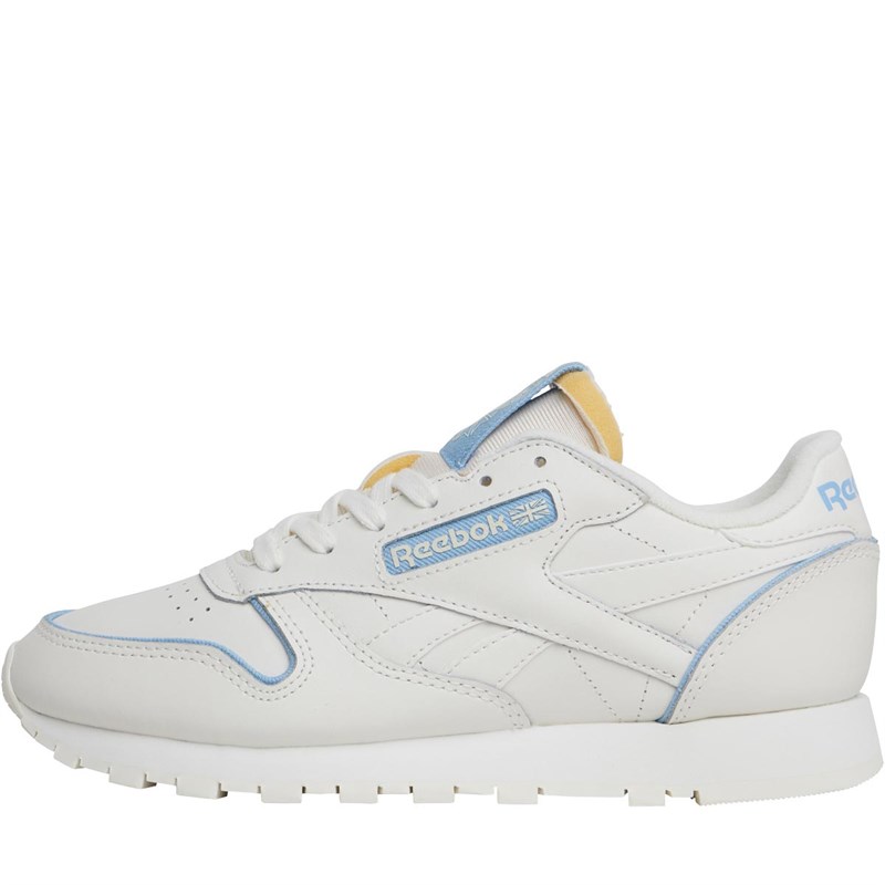 Buy Reebok Classics Womens Classic Leather Shoes Chalk/Chalk/Wasind