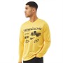 Reebok Classics Męskie Advance Top z Dlugim Rekawem Żółty