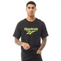 Reebok Classics Unisex Vector Print T-Shirt Czarny