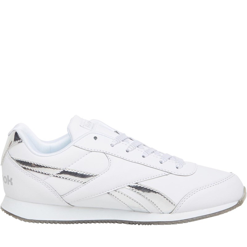 Reebok Classics Junior Royal Classic Joggers Running Shoes White/Silver Metallic/White
