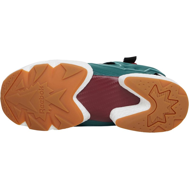 Reebok Classics Instapump Fury Boost Trainers Pine Green/Boulder Grey/Triathalon Red
