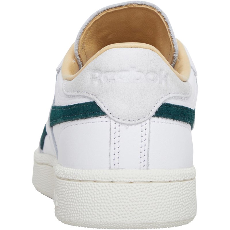 Reebok Classics Mens Club C Revenge Trainers White/Gold Metallic/Forest Green