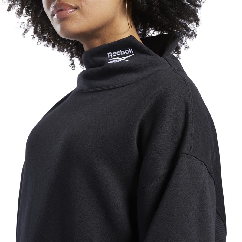 Buy Reebok Classics Womens Cozy Fleece Crew Black