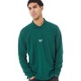 Reebok Classics Mens Classic Essentials Long Sleeve Rugby T-Shirt Forest Green